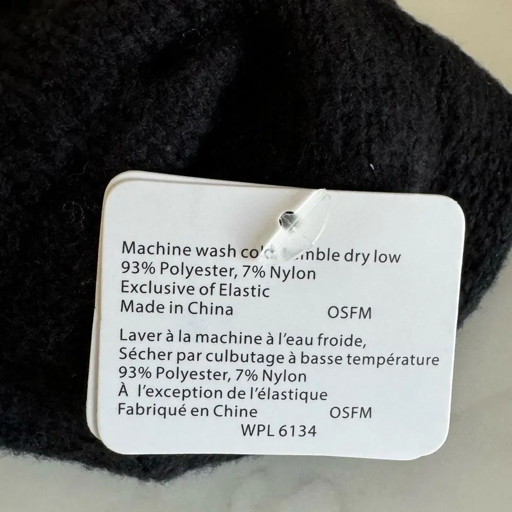 NEW WITH TAG Free People Chunky Socks BLACK